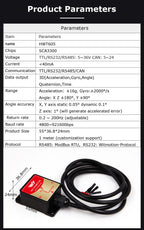 High-Precision Inclinometer HWT605 Accelerometer+Angle+Gyro, MPU9250 IMU, Temperature Compensation, Tilt Angle