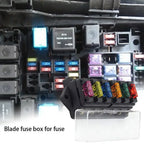 4/6/8/10/12 Way Car Fuse Holder Car Fuse Box Truck Auto Blade  with 4/6/8/10/12 Fuses for 12V 32V ATO Standard Circuit