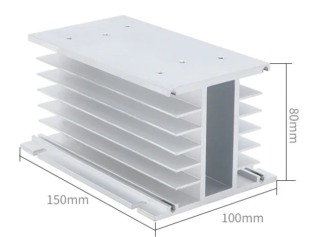 CG 10A 25A 40A 60A 80A AA Three Phase SSR AC Control AC Aluminum Radiator For 40AA Heat Sink SSR AC To AC Sink Solid State Relay