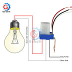 Waterproof Sensitive Auto Photo Switch AS-20 DC 12V AC 110V 220V 10A On/Off Photocell Street Light Switch Sensor Switch Tools