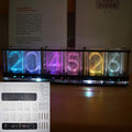 【Big Font】DIY Rainbow RGB Full Color LED Digital Retro Glow Analog Nixie Tube DS3231 Electronic Clock Music Spectrum Display Kit
