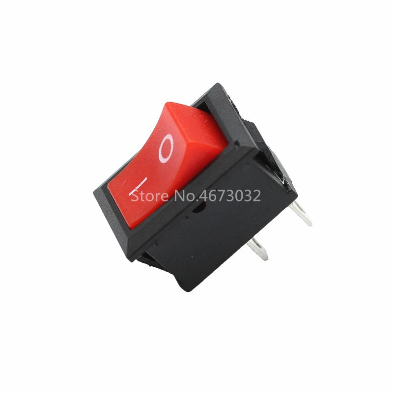 10PCS Push Button Switch 15x21mm SPST 2Pin KCD11 KCD1 Snap-in On/Off Boat Rocker Switch 15MM*21MM Black Red and White