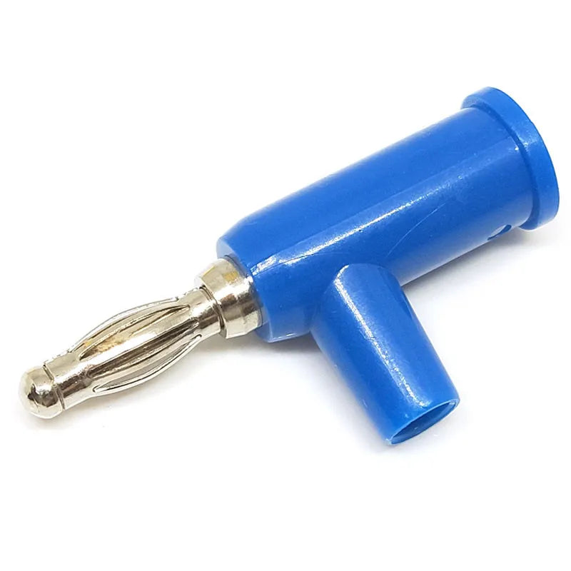 5/10Pcs 4mm Stackable Banana Plug Screw Type Connector Nickel Plated for Speaker & Multimeter No Welding Required