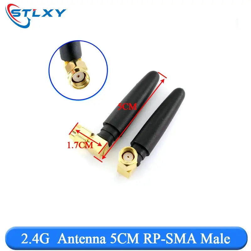2PCS 2.4Ghz 3dbi WIFI Antenna 2.4G RP SMA Male Universal Antennas Amplifier WLAN Router Antenne Booster 2400-2500mhz