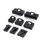 10/5sets MX2.54mm Dupont Connector 2/3/4/5/6 Pin Single Row Straight & Right Angle Pin Header Housing Crimp Terminal with Buckle