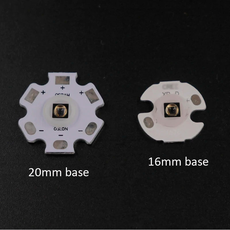 IR 850nm 940nm 5W LED Emitter SFH 4715AS SFH 4725AS Aluminum Plate 17mm 4*AMC7135 1400mAh 1-Mode Driver Board Set