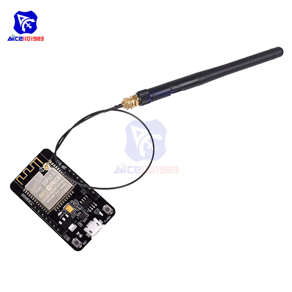 Diymore ESP32-CAM-MB CH340G USB Serial ESP32-S Wireless WiFi Bluetooth OV2640 2MP Camera Support Photo/Video Antenna for Arduino