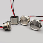 Stainless Steel Waterproof Piezo Touch Switches 16mm 19mm 22mm 25mm Normal Open Capacitive Momentary Push Button