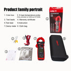 UNI-T 1000A True RMS Digital Clamp Meter 1000V AC DC Voltmeter Pliers Ammeter UT206B UT207B UT208B Inrush Current LPF ACV Test