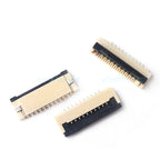 50pcs/Box FPC FFC Flat Cable Connector 1.0mm Pitch Flip Type Under Clamshell Socket 4P 6P 8P 10P 12P 14P 16P 20P 24P 30P Kits