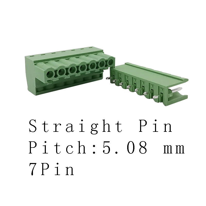 10/5 Pairs Pitch 5.08mm Terminal Block Connector 2EDG 5.08mm 2-12 Pin Pcb Screw Connector Terminal Block 2EDG Socket PCB	Screw