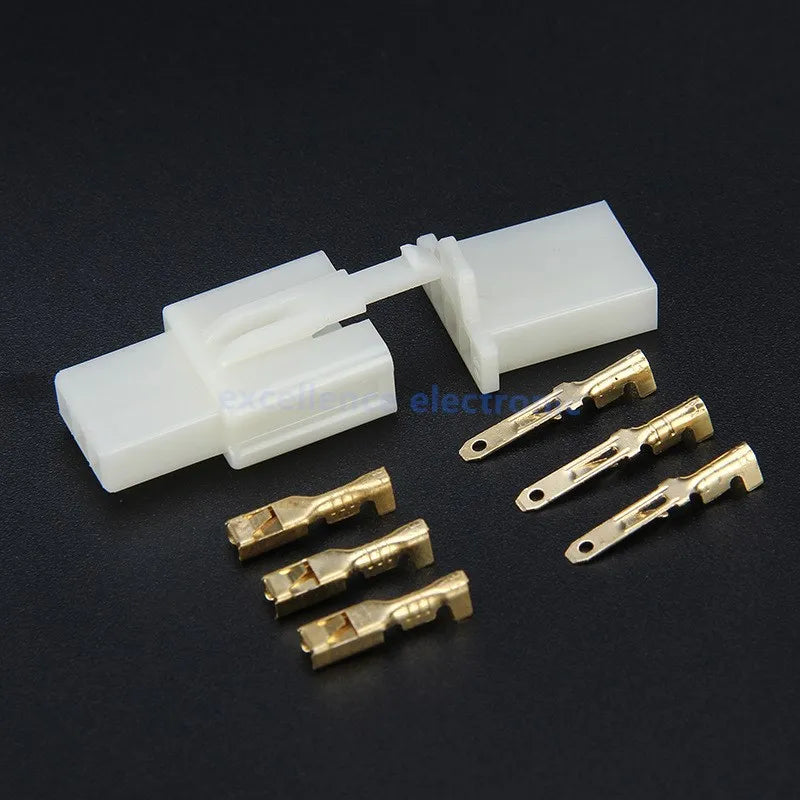 2/5/10 Sets 2.8mm Electrical Wire Connectors Kit Male Female Cable Terminal Plug for Cars Motorcycles 2/3/4/6/9 Pin Options