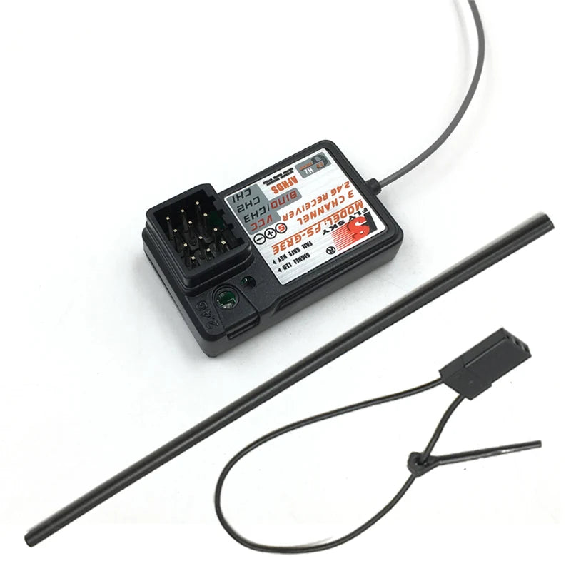 Flysky FS-GR3E 3Channel 2.4G GR3E Receiver with Failsafe GT3B GR3C Upgrade for RC Car parts Truck Boat GT3 GT2 Transmitter