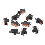 10Pcs SS22F32 6 Pins 2 Positions DPDT On/On Mini Slide Switch 0.5A Toggle Switch Y5GB
