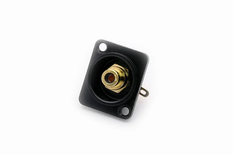 2pcs  Female RCA Panel Mount Chassis Socket Connector, Excellent quality, Black Female Socket, Red&Black Colors Available