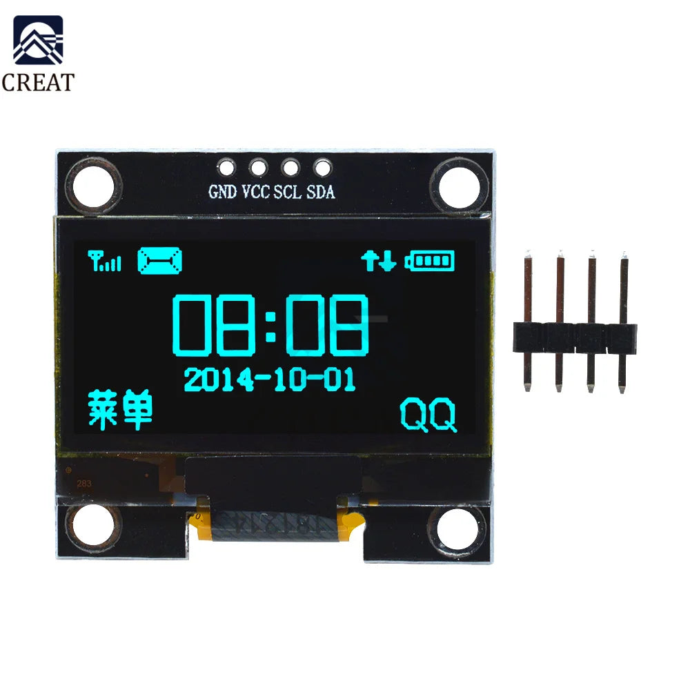 1.3 inch OLED LCD Display Module 128*64 4PIN IIC I2C Serial SSH1106 For Arduino LCD Screen Board White/Blue