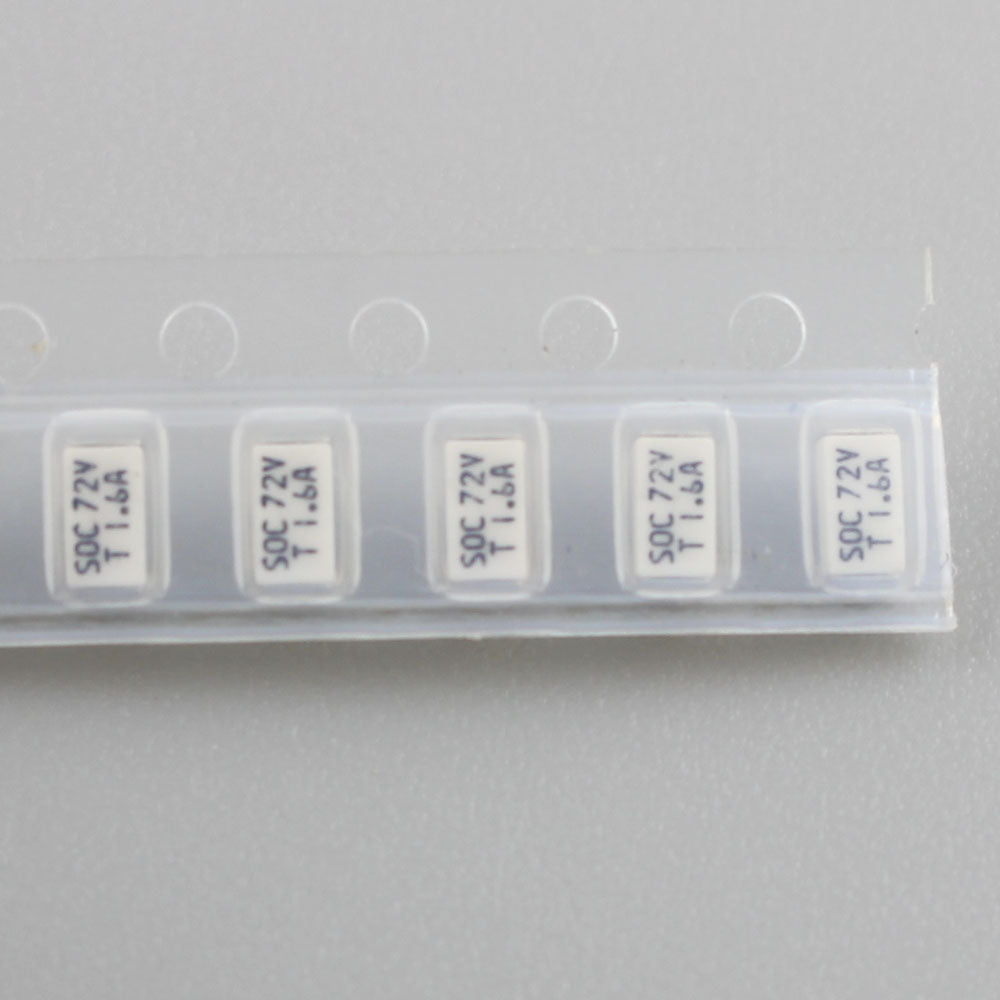 10pcs Micro Fuse SMD SMT 1206 72V 11CT T 1A 1.25A 1.6A 2A 2.5A 3.15A 4A 5A 6.3A 8A 10A 72V DC Slow Blow 3216 Surface Mount SOC