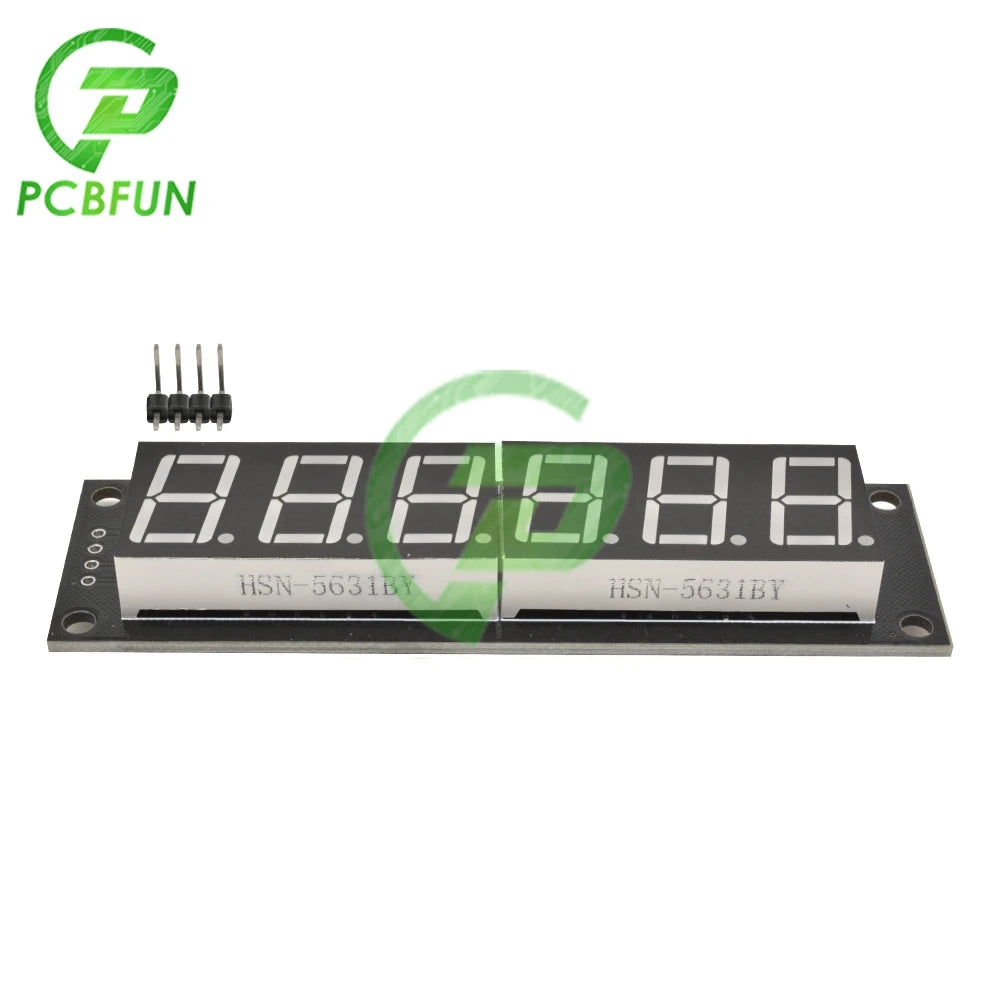 0.56 Inch TM1637 6 Digit 7 Segment 5V Digital Tube Module White/Red/Yellow/Green/Blue LED Display Module For Arduino