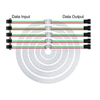 WS2812B 8/16/24/35/45 Leds Pixel Ring Addressable Led Modules WS2812 IC RGB Full Color Round Led Circle DC5V