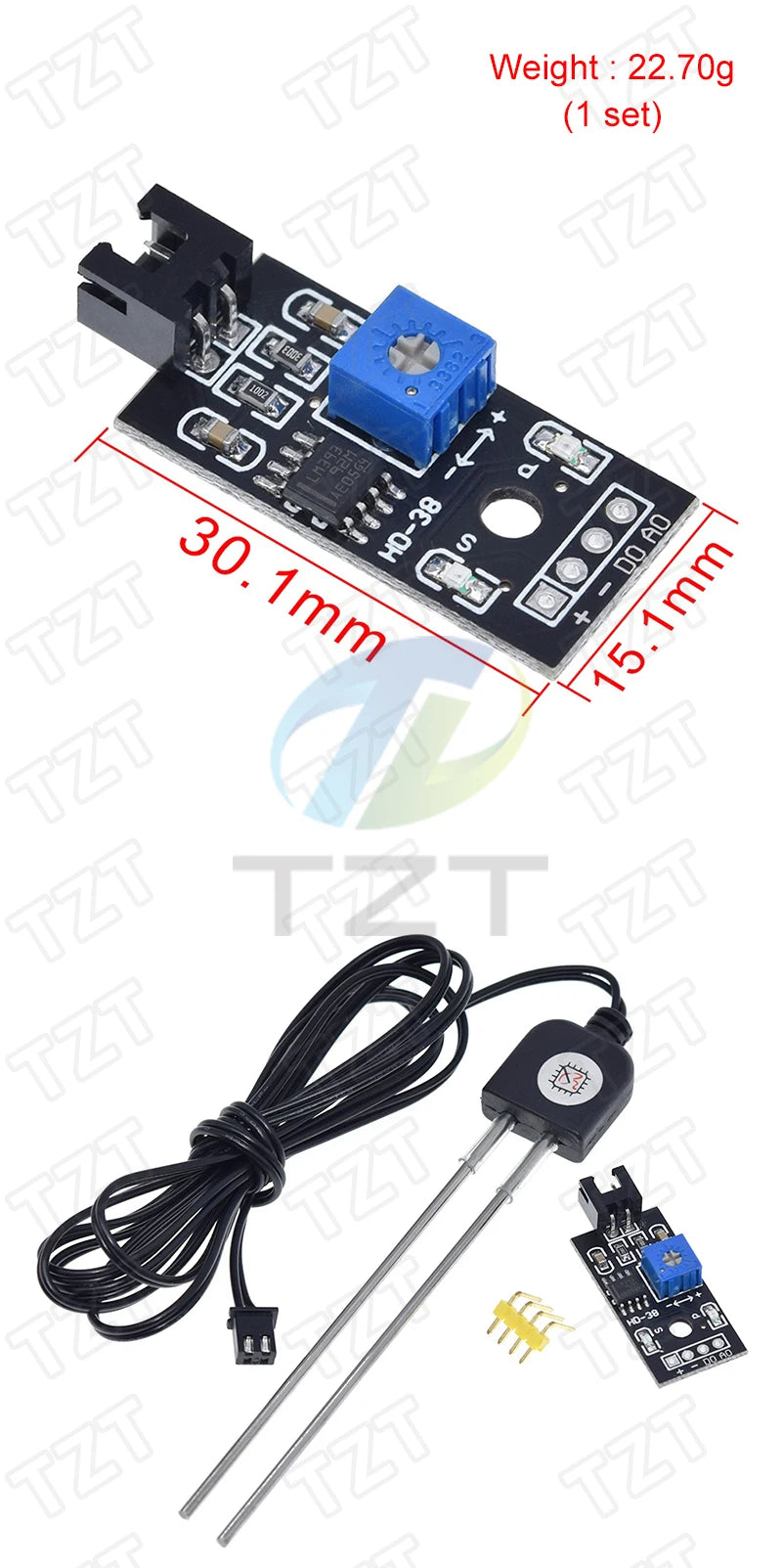 Capacitive Soil Moisture Sensors Module / Soil Humidity Digital Display Relay Control Module Automatic Watering TZT For Arduino