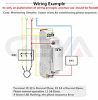 GEYA GRV8-04 3 Phase Voltage Monitoring Relay with Phase Protection Delay Time Overvoltage and Undervoltage Relay Din Rail
