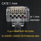 Xintylink RJ45 Connector CAT6 50U/6U Ethernet Cable RG45 Plug CAT5E UTP 8P8C RJ45 CAT6 Network Modular LAN Jack CAT5 Keystone