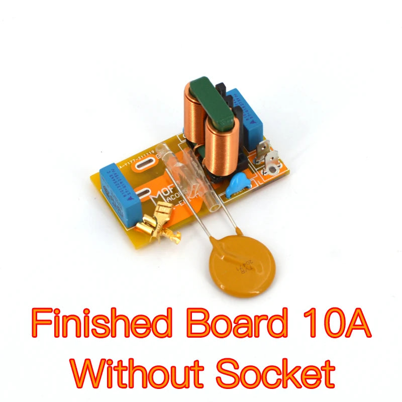 MOFI Gold-Plated AC Power Tail Plug-In 10A EMI Filter Socket For HiFi  Audio（New Design）