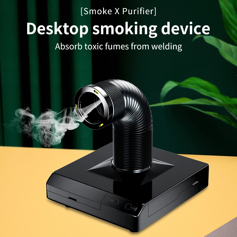LUXIANZI 16/30/50/60w Solder Iron Smoke Absorber Set Smoking Instrument with Filter Sponge EU/US/UK Plug ESD Fume Extractor Kit