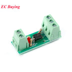 20Pc/1pc 1 Channel Way Optocoupler Isolation Module PC817 3V-5V 12V 24V Photoelectric Isolator Rail Holder PLC Drive Motor Board