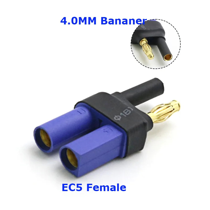 Amass Adapter XT60 to XT90 EC5 EC3 TRX T Deans XT30U Female Male Connectors 4.0mm Banana Plug RC Lipo Battery Control Parts DIY