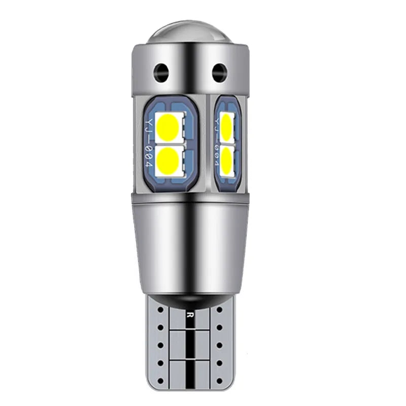 2/4PCS High Quality T10 W5W 168 192 Led Tail Light 3030 10smd 12V Auto Lamp CANBUS NO Error Car Marker Parking Bulb 6000K ASLENT