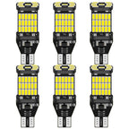 2x T15 LED W16W Bulbs Canbus OBC Error Free LED Backup Light 921 912 W16W LED Bulbs Car Reverse Lamp Xenon White 12V No Error