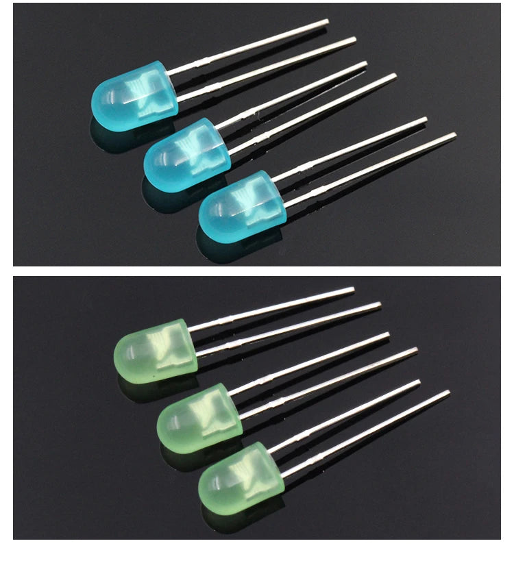 1000PCS 504 Oval With Color Short Leg Red Blue Green Light-Emitting Diode LED Lamp Bead