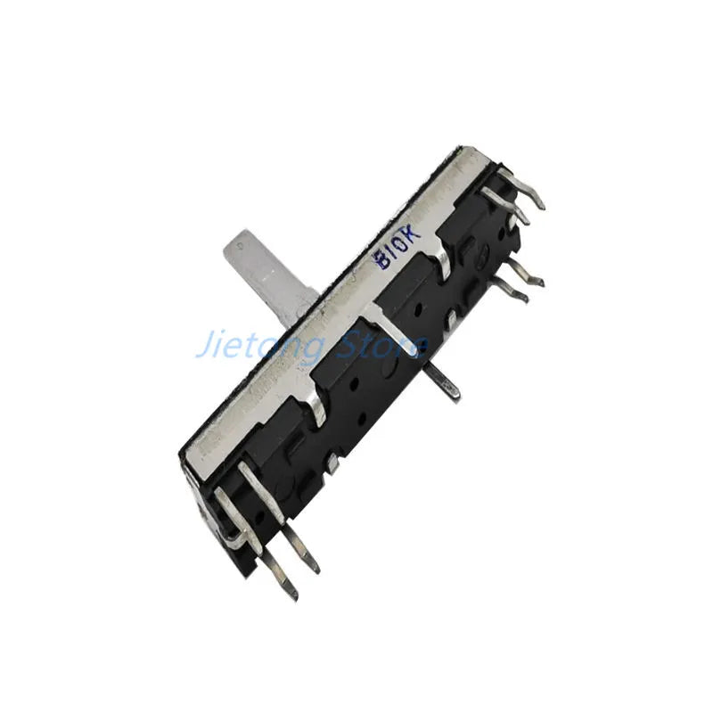 1pc 45mm Sliding Potentiometer 4.5cm Stereo Channel B10K Axis Length 15mm Sliding Stroke 30mm