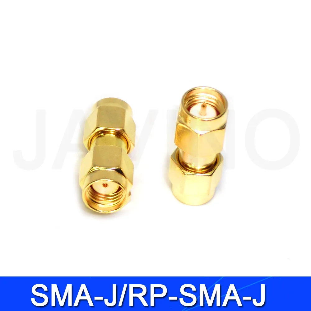 5Pcs Javino Adapter SMA / RP-SMA to SMA / RPSMA Male Plug & Female Jack Straight & Right angle RF Coaxial connector