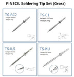 Pine64 Smart Mini Pinecil Soldering Iron With B2 BC2 KU C1 ILS I C4 D24 K Tips With DC power supply Storage Bag