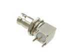 1Pcs Connector BNC female jack Nut bulkhead right angle solder PCB mount RF Coaxial Wire Terminals