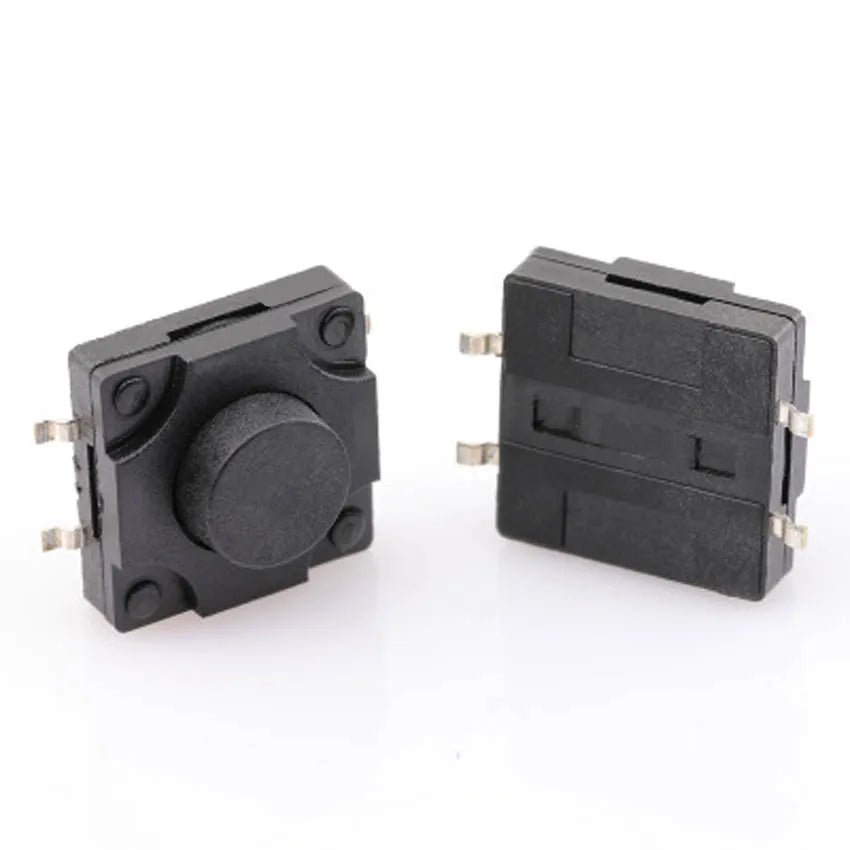 10PCS 12*12*5MM Tact Switch Push Button Switch 12V Copper 4PIN DIP Micro Waterproof Switch Button for TV Toys Home Use Button