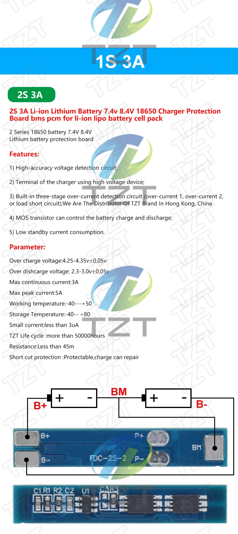GREATZT 1S 2S 3S 4S 3A 20A 30A Li-ion Lithium Battery 18650 Charger PCB BMS Protection Board For Drill Motor Lipo Cell Module