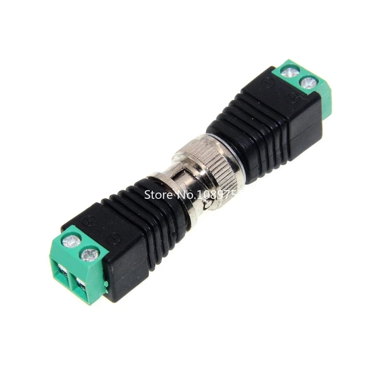 2PCS BNC Male Female Connector Coax Cat5 to BNC Female Plug for Video Balun CCTV Camera Acces