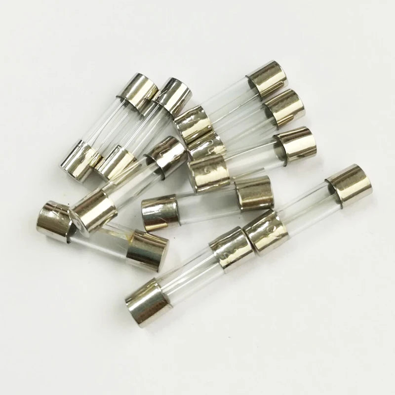20PCS Fast Blow Glass Fuses 5x20 5*20mm 250V 0.1A 0.2A 0.5A 1A 2A 3A 4A 5A 6A 8A 10A 15A 20A 25A 30A AMP Tube Fuses