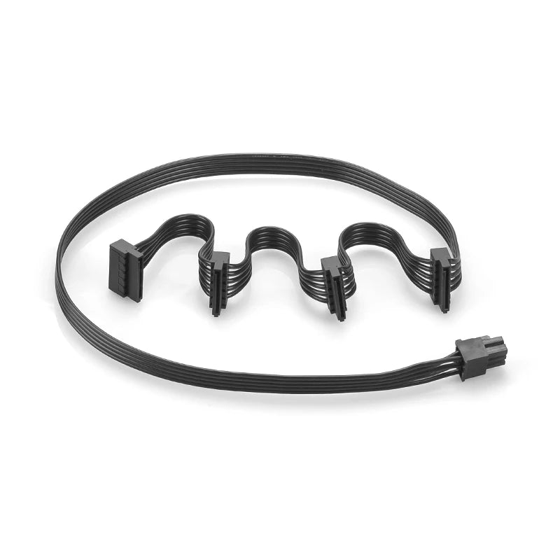 Rgeek PCI-E 6 Pin Male 1 to 4 SATA Molex Female Power Supply Splitter Supply Cable for Corsair RM650X RM750X RM850X RM1000X