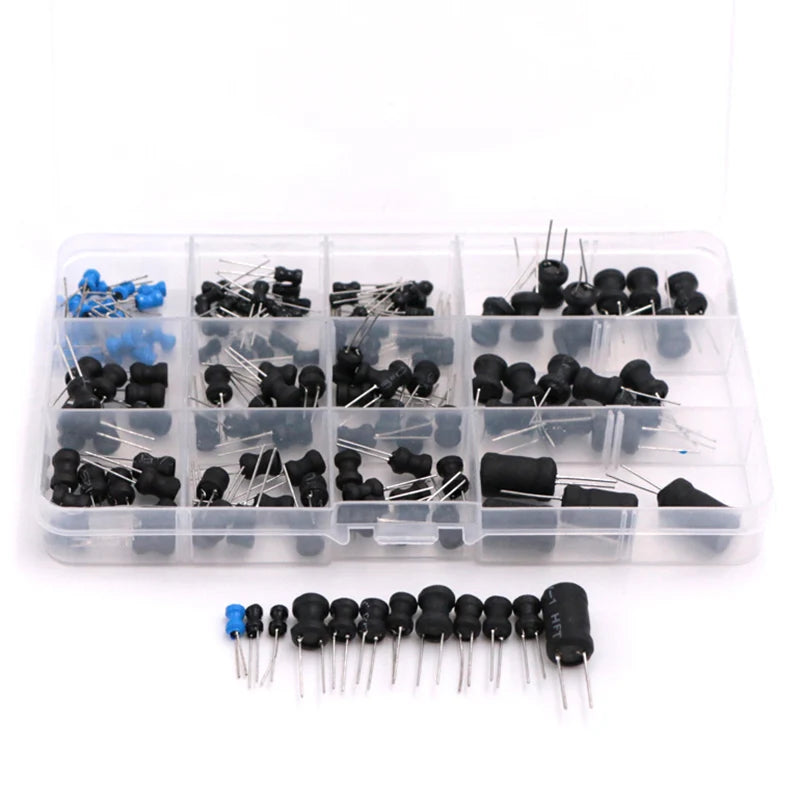 145PCS/Sets 8*10mm Inductance Power Inductor Kit 4.7UH 10UH 22UH 33UH 47UH 68UH 100UH 220UH 330uh 470uh 680uh 1MH 10MH Inductors