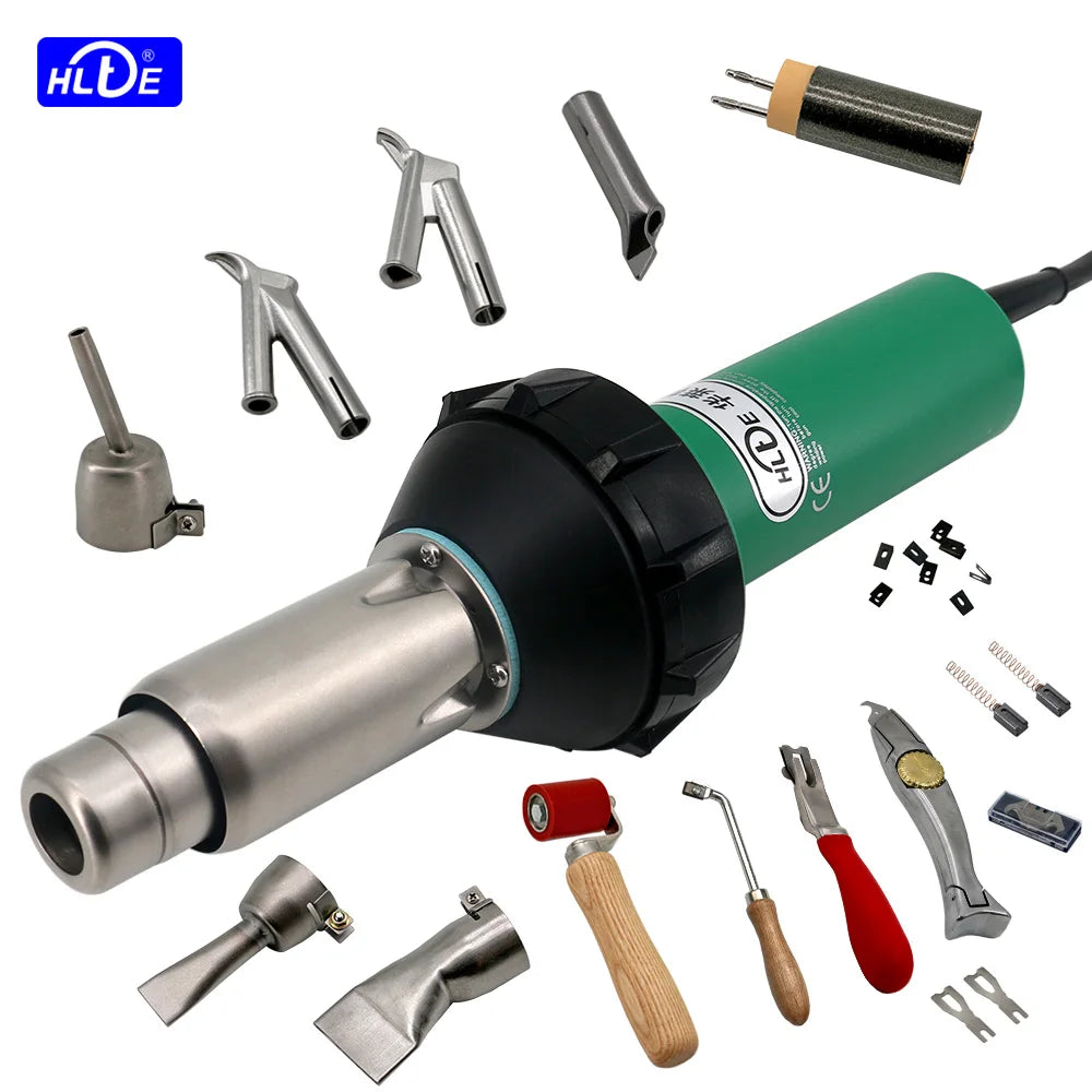 HLTE 230V 2000W Plastic Welding Gun Hot Air torch heat gun Welder for PVC vinyl floor, PP, PE water tank geomembrane