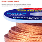 10pcs/lot MECHANIC Solder Wick Remover Desoldering Wire 1.0/1.5/2.0/2.5/3.0/3.5/4.0mm Desoldering Braid BGA Soldering Tools