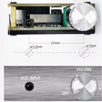 2*100W Bluetooth 5.0 TPA3116D2 Audio Power Amplifier Stereo HiFi Class D Digital TPA3116 Home Theater AUX Mini Music AMP