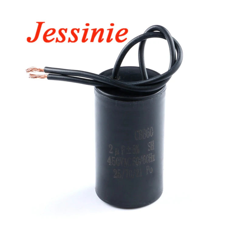 Motor Run Capacitors CBB60 450VAC Starting Capacitor 5% 2/4/5/6/8/10/12/14/15/16/18/20/25/30/40/45/70/80UF for Washing Machine