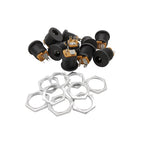 DC-022 5.5x2.1mm DC Power Female Socket Connector DC Plug Jack Screw Nut Interface Panel Mounting Socket Connector DC022 5.5*2.1