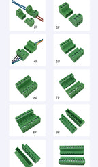 10pcs/sets Female Male Plug Aerial Butt Welding 2EDGRK 15EDGRK-5.08mm 2P-24P Plug-in Solder-free Wire Terminal Block Connector