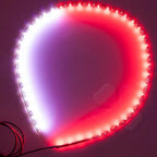 2x Dual Color LED flex Fender Channel Strip Red White Can Am Spyder f3s ryker dual color 3528 Orange LED strip Light